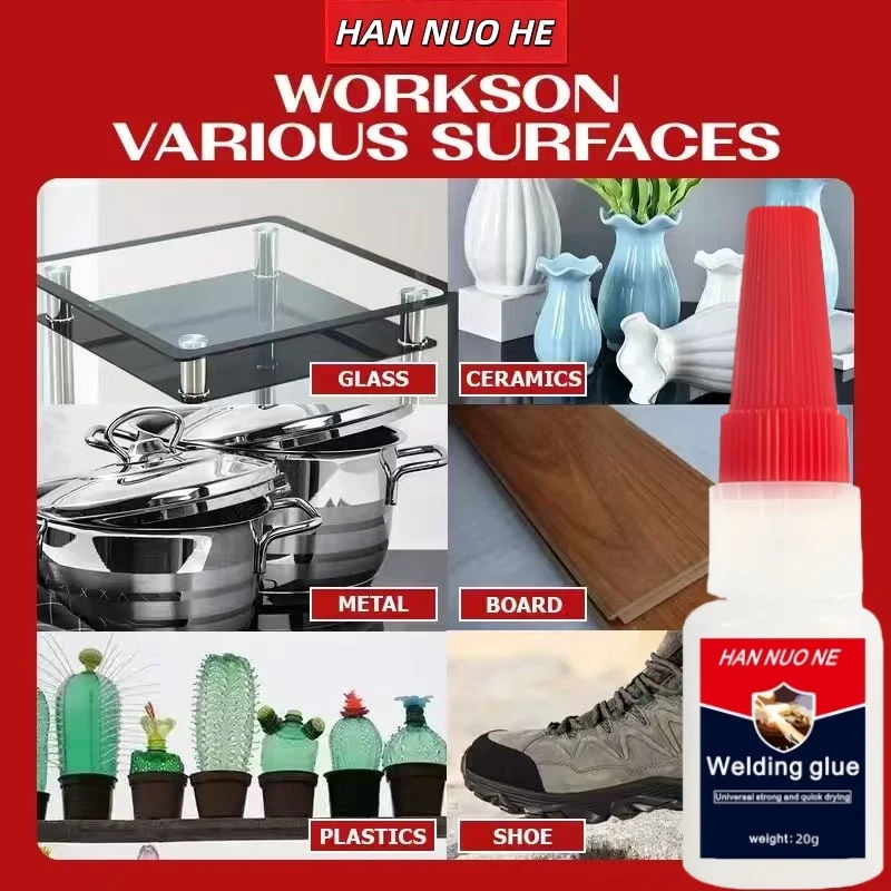401 SUPER GLUE Cyanoacrylate Adhesive Super Strong Universal Adhesive Instant Glue for Resin Ceramic Metal Glass Fast Dry Glue