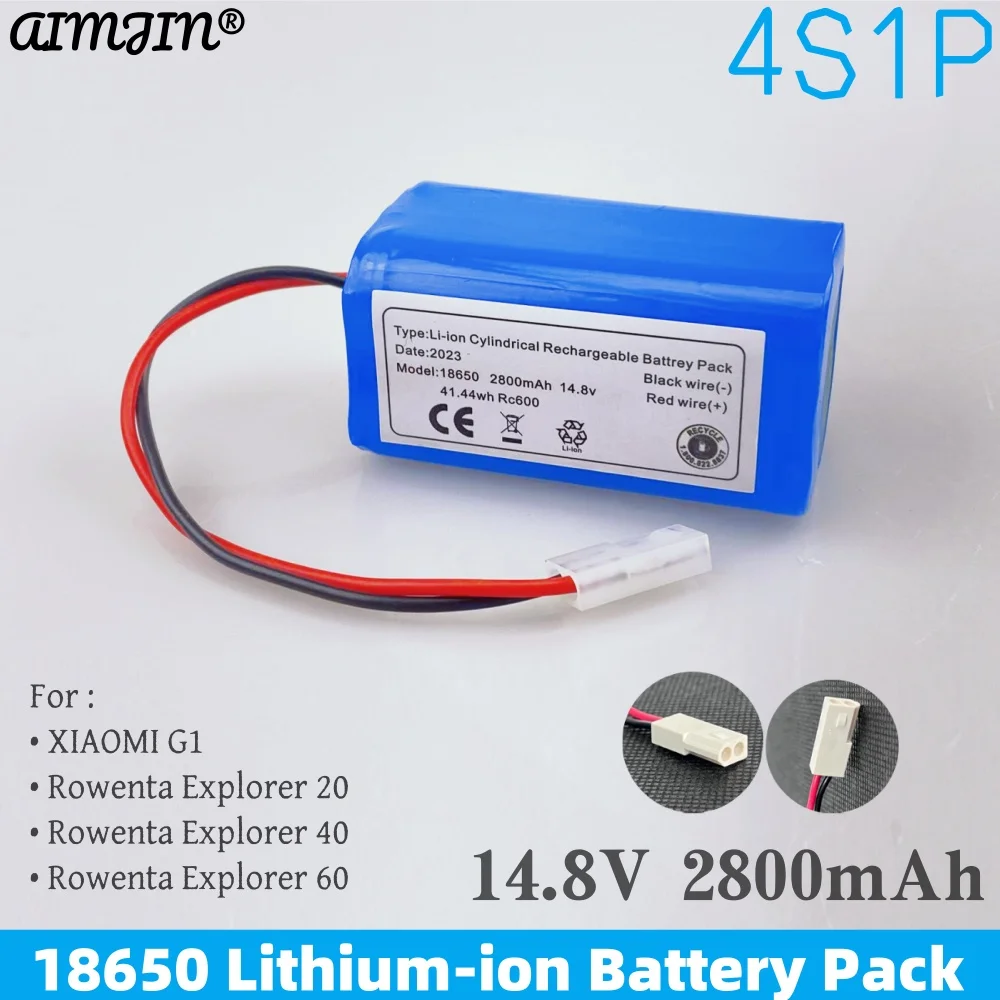

14,4 В-14,8 В 4800 мАч 4S1P аккумулятор RS-RT900866 CMICR18650F5 для робота-пылесоса Rowenta Tefal Explorer Serie 20 40