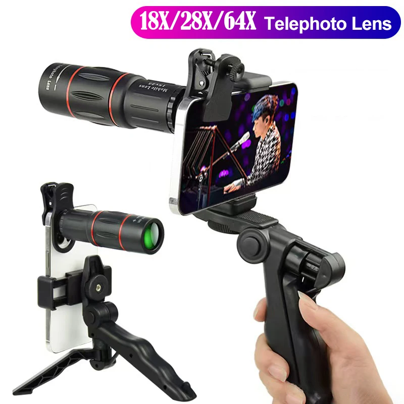 64X Telescoop Voor Mobiele Telefoon Lens Voor fotografie macro Telefoon lens voor iphone Mobiele Telefoon Lens mobiele telefoon tele.lens