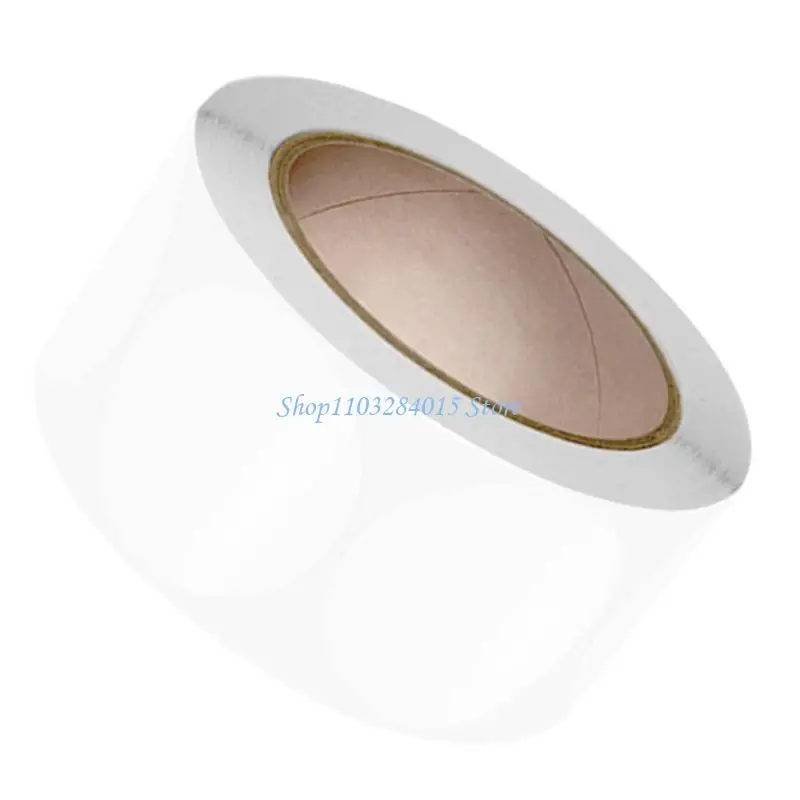 R6FF 500COUNT Clear Round Seal Adesive Adesive PVC Wrapping Etichetta per l'imballaggio