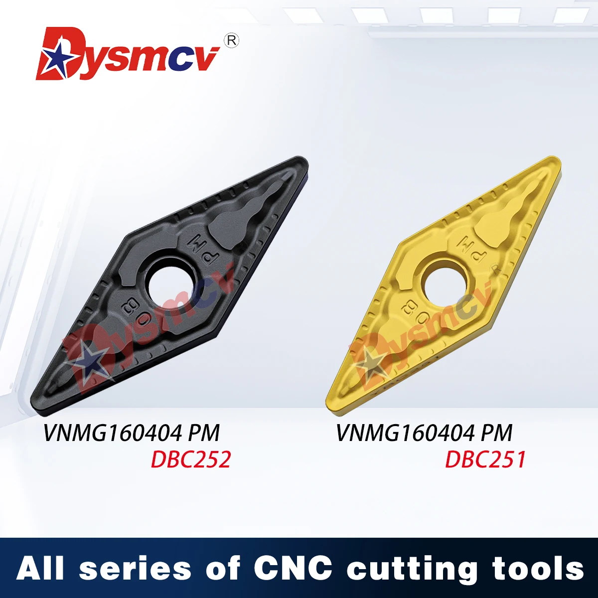 

VNMG160404 VNMG160408 VNMG160412 PM DBC251 DBC252 Внешняя круговая токарная вставка Лезвие токарного станка с ЧПУ в форме ромба Фреза серии VNMG