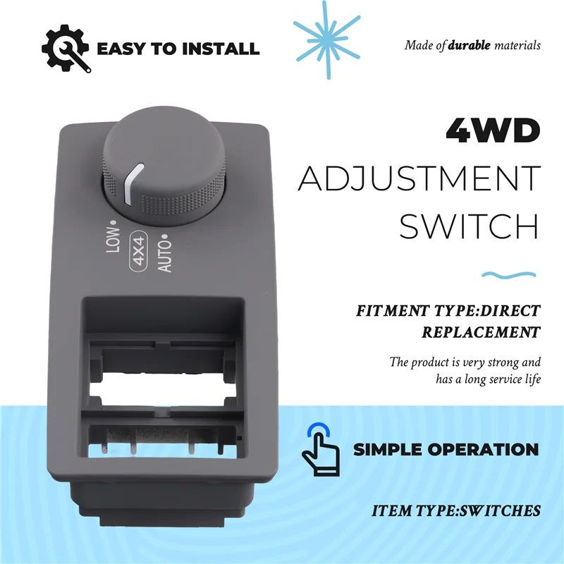 A02Q-932503E100 أربع عجلات 4 عجلات التحكم في المقبض التبديل 4WD تعديل مقبض مفتاح التشغيل لكيا سورينتو 2004-2008 93250-3E100