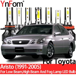 YnFom For Toyota Aristo 1991-2005 Special LED Headlight Bulbs Kit For Low Beam,High Beam,Fog Lamp,Car Accessories