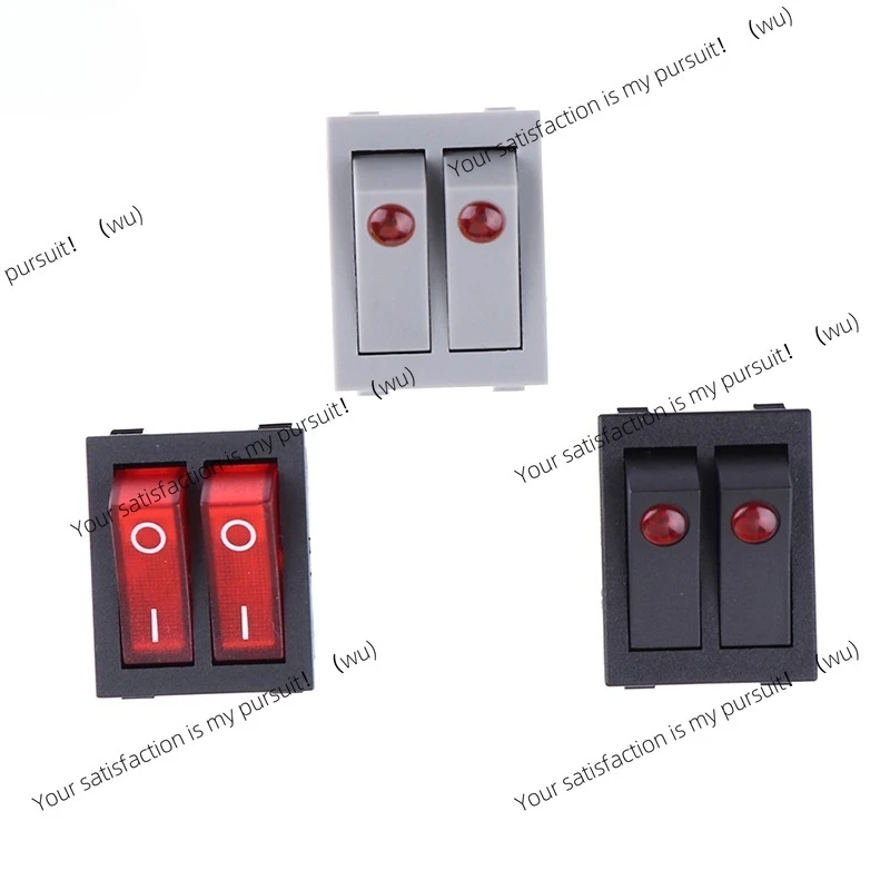RK1-23 Oil Heater Switch ON/OFF  Rocker Switch 250V/16A With Double Buttons 1Pcs