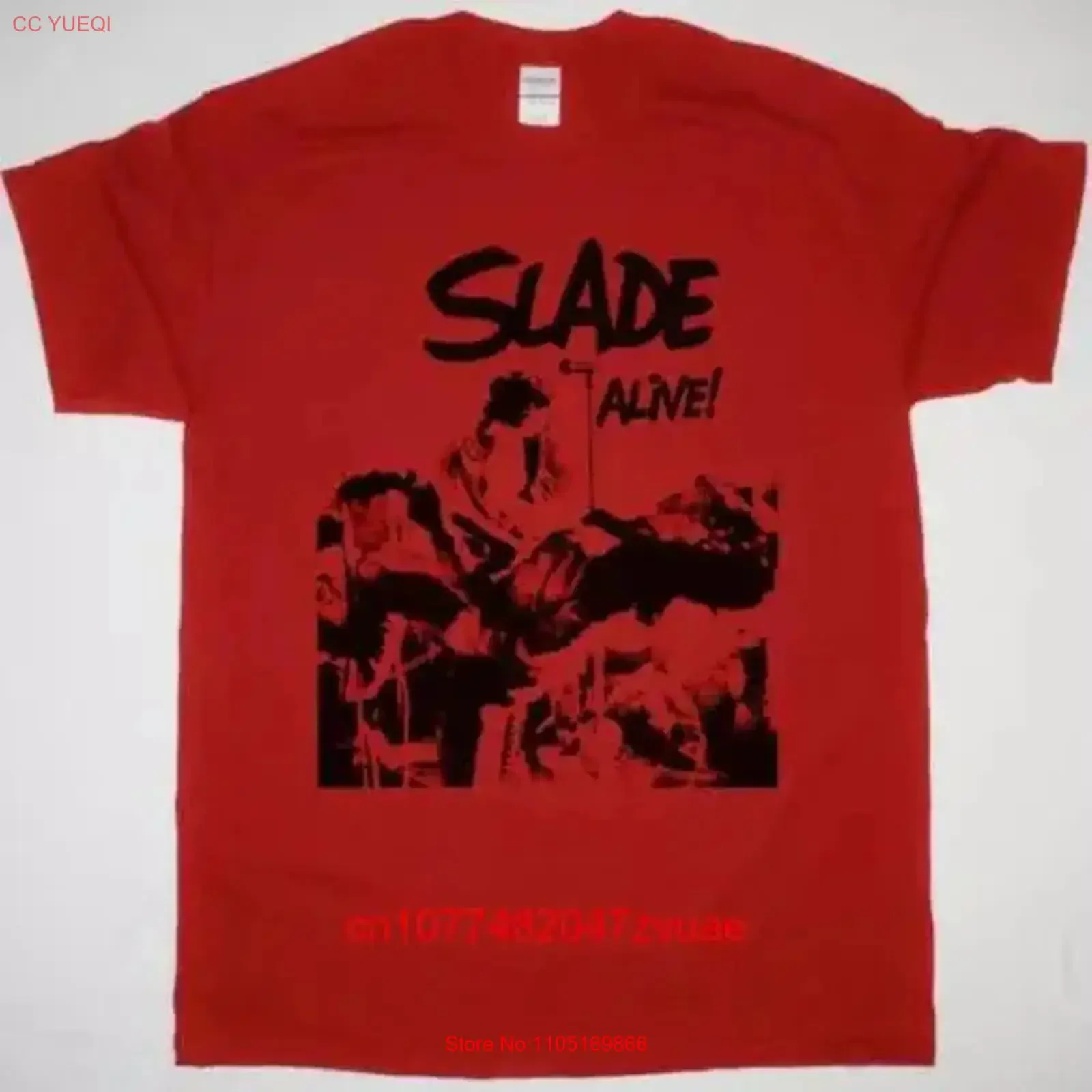 SLADE ALIVE NEW RED T SHIRT vintage Washed graphic Soft Breathable Slightly Stylish streetwear designer clothes