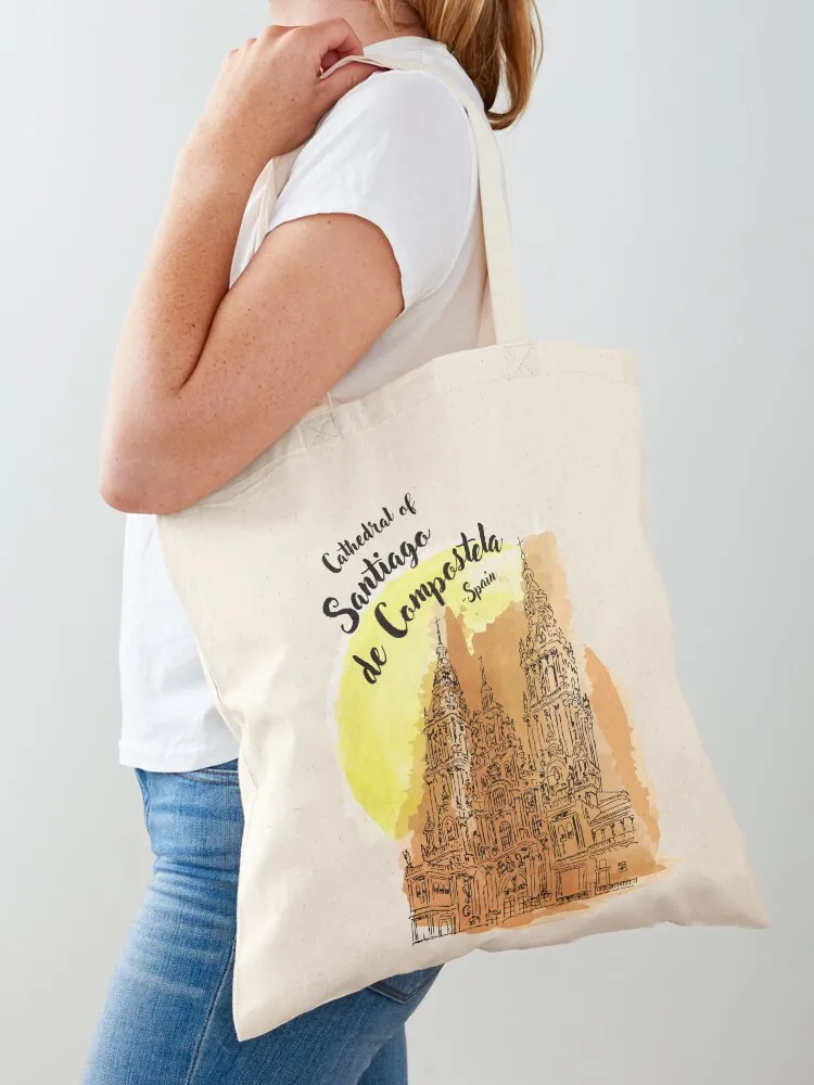 

Cathedral of Santiago de Compostela - Spain Tote Bag Customizable tote bag supermarket folding bag Fabric canvas tote