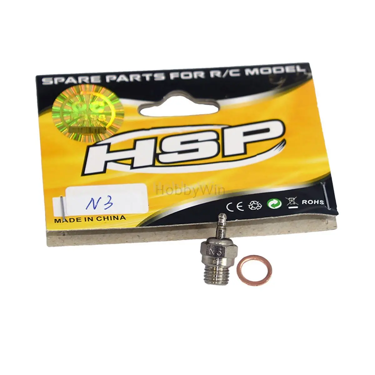 HSP part 70117 N3 Nitro Glow Plug for Hispeed 1/8 1/10 1/16 fuel power RC Car Buggy Truck