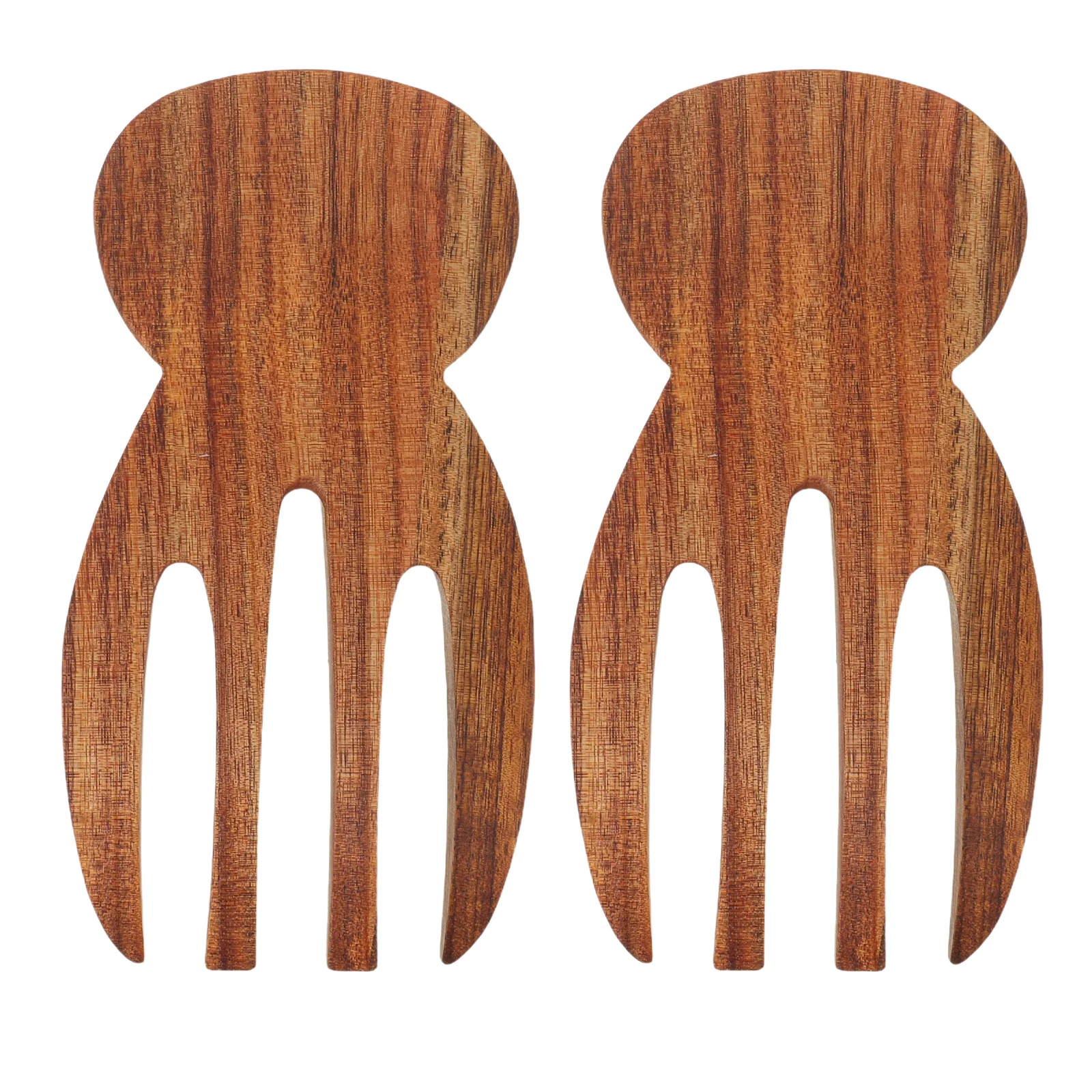

2Pcs Wood Salad Hands Comfortable Grip Salad Tossers Mixing Serving Kitchen Utensils Pasta Servers Pasta Hands