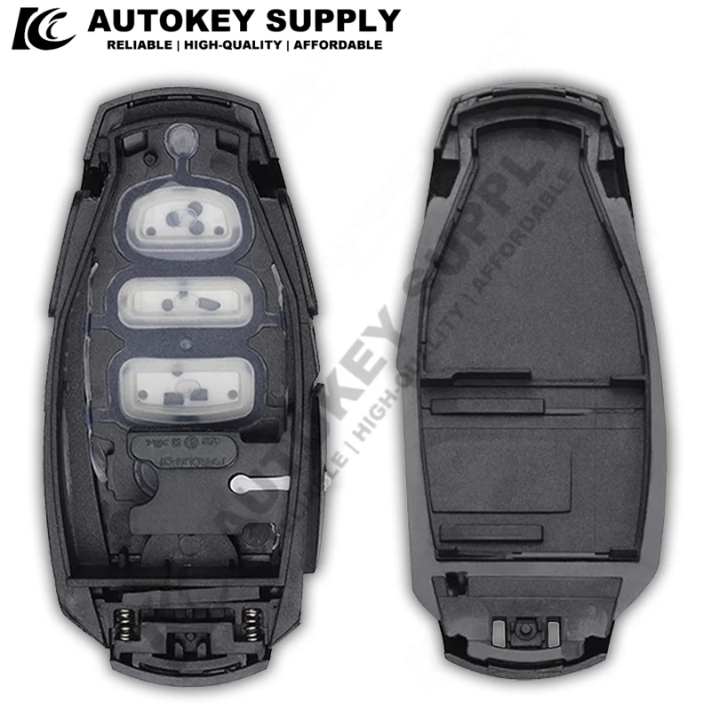 Autokeysupply AKVWS210 Car Remote Smart Key Shell Car Key Case Fob 3/3+1 Buttons For VW Touareg