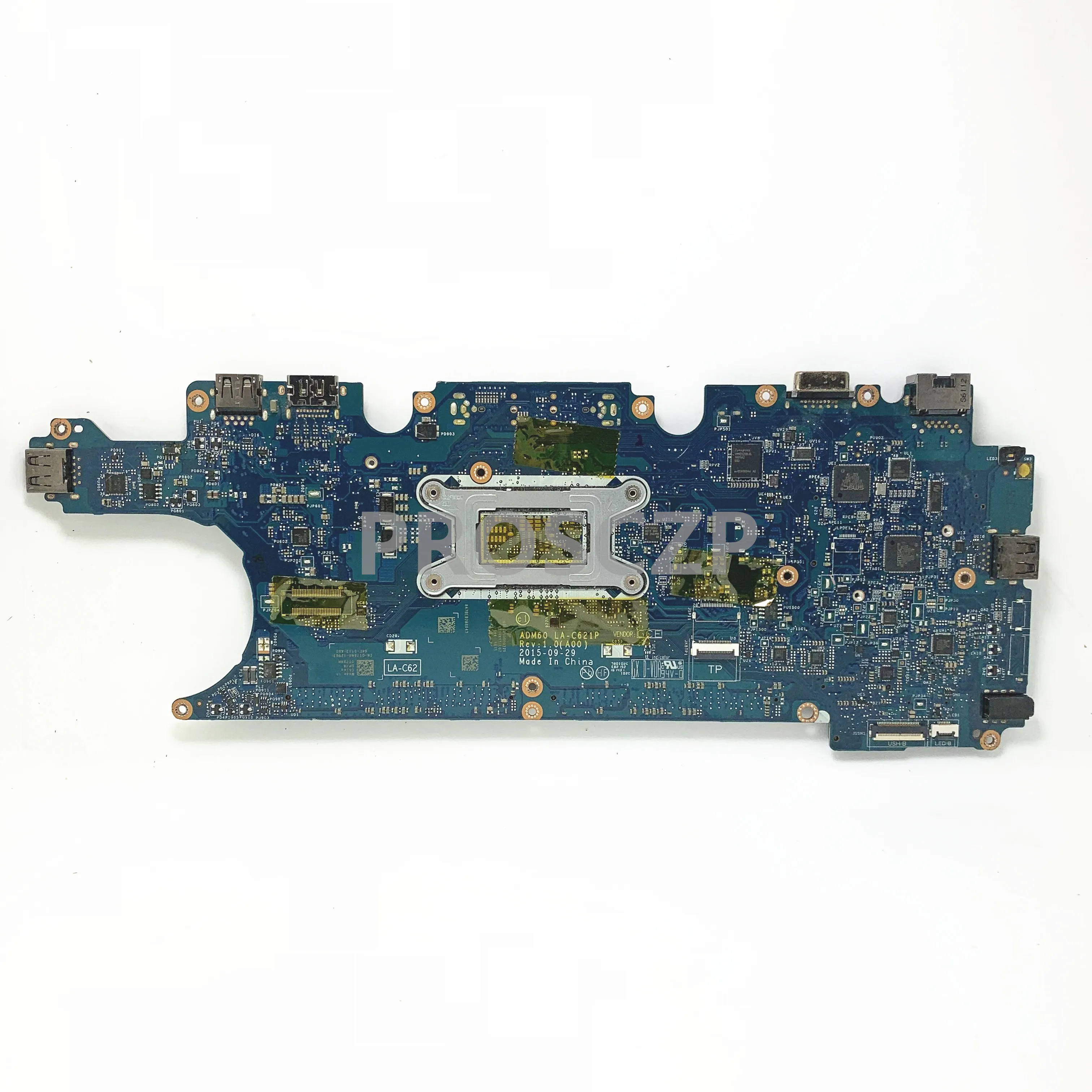 Placa base CN-0T78NH 0T78NH T78NH para DELL E5270, placa base de ordenador portátil ADM60 LA-C621P con SR2F1 I7-6600U CPU 100%, funciona completamente bien