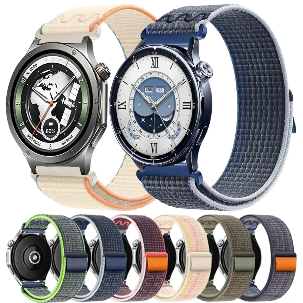 20mm 22mm Nylon Loop Strap for Xiaomi Watch 5 S5-S4-S3-S2 Bracelet Band OPPO Watch S X3 X2 Oneplus Watch 4 3 2 2R Lite Wristband