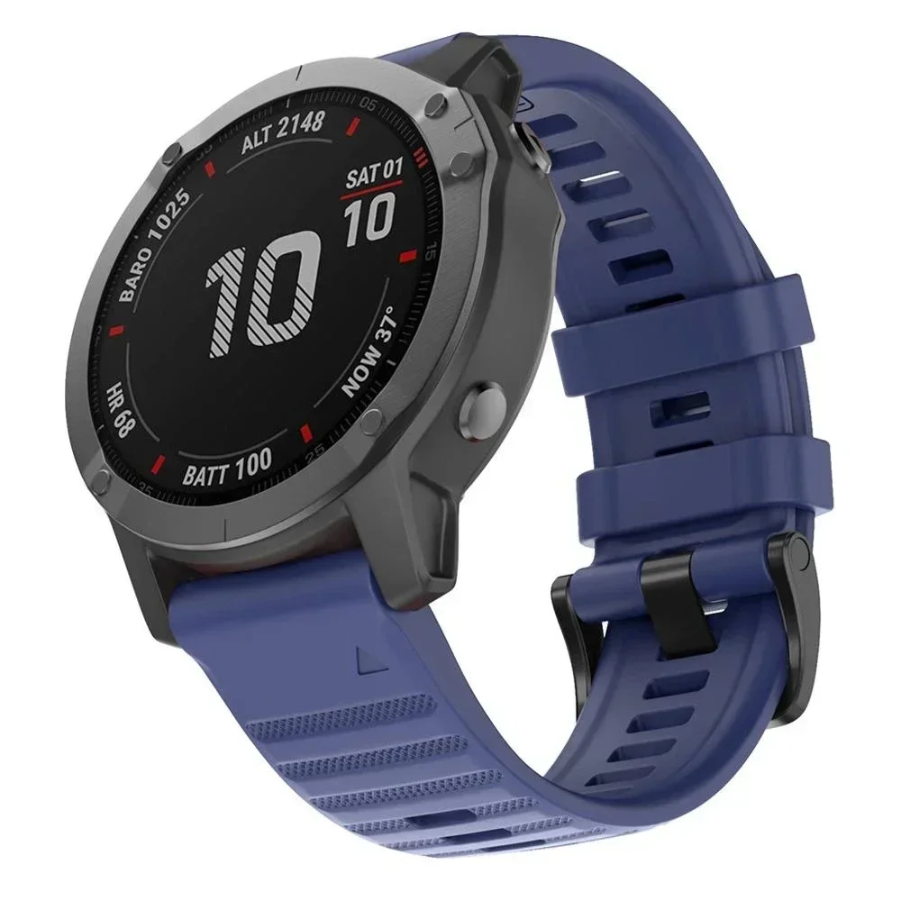 26 22 20MM Cinturini per orologi in silicone per Garmin Fenix 6X 6 6S Pro 7X 7 Easyfit Bracciale Fenix 5 5X 5S Plus Bracciale Smartwatch