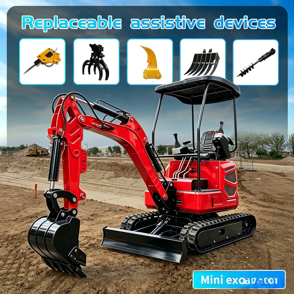 New Arrival Mini Excavator 1.5T With Thumb Clamp Can Be Added For Construction Farm Tractor Graafmachine Bager Europa Sale view 5