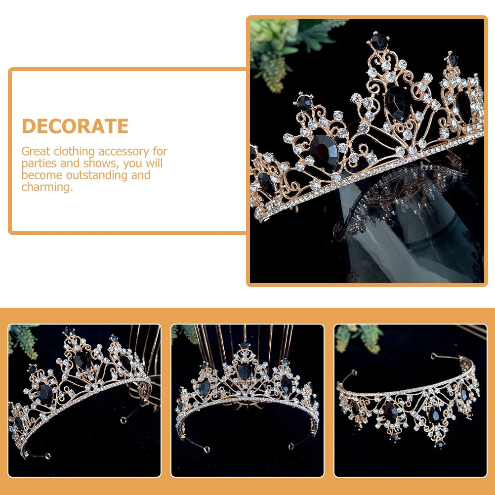 

Wedding Crystal Crown Bridal Hair Accessories for Women Krone Braut Stirnband Tiara Hochzeit Decorations The