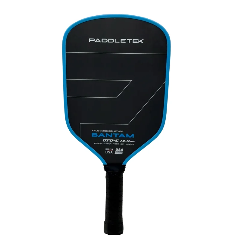 

Bantam GTO-C 14.3mm Cold Pressed STEEL TWIST WEIGHT& BALANCE SYSTEM RAW Carbon Fiber CARBON Pickleball Paddle
