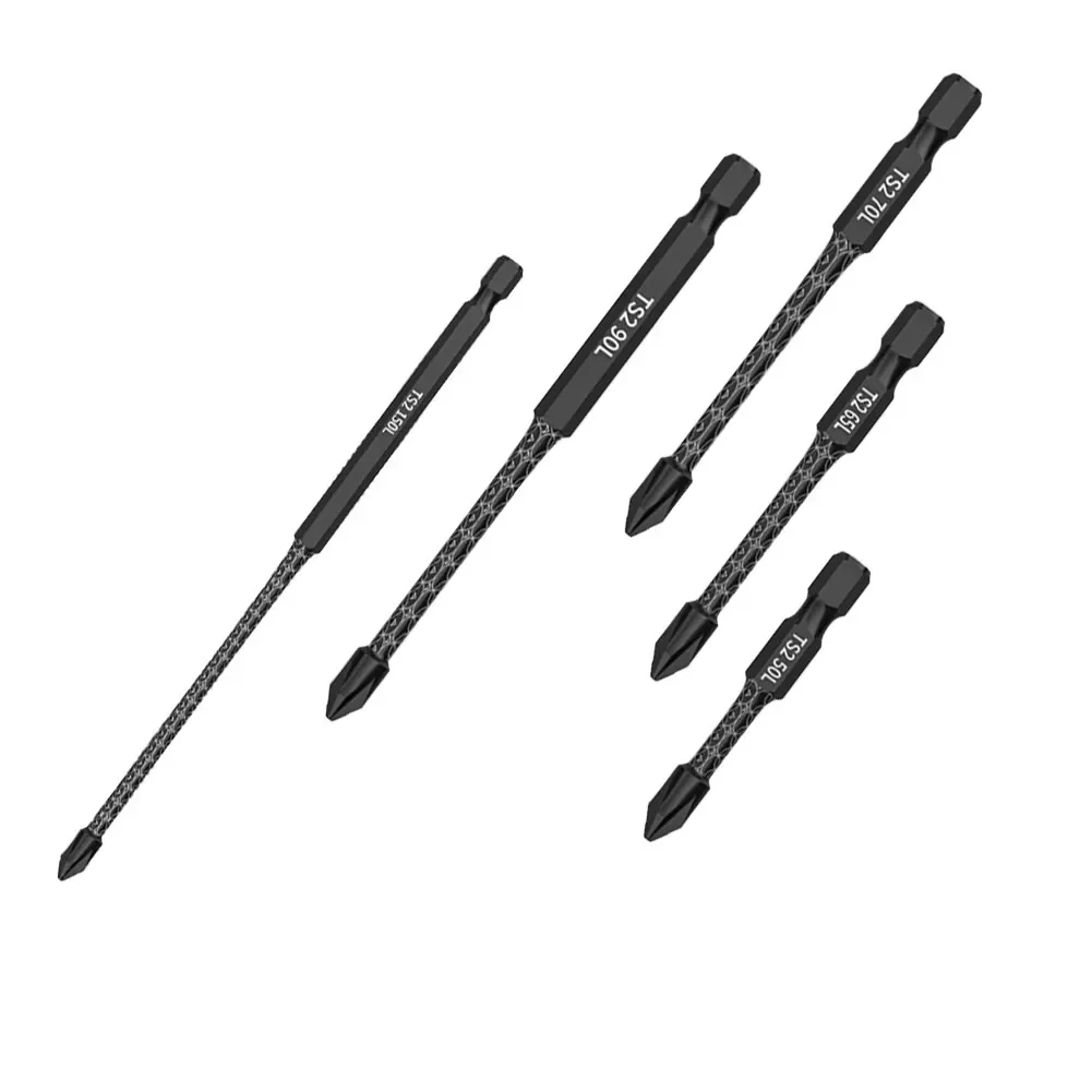 Imagem -02 - Cruz Chave de Fenda Magnética Bit Liga de Aço Anti-deslizamento Longo Brocas Alta Dureza Driver Bit para Ferramenta de Perfuração Elétrica 1pc Ph2