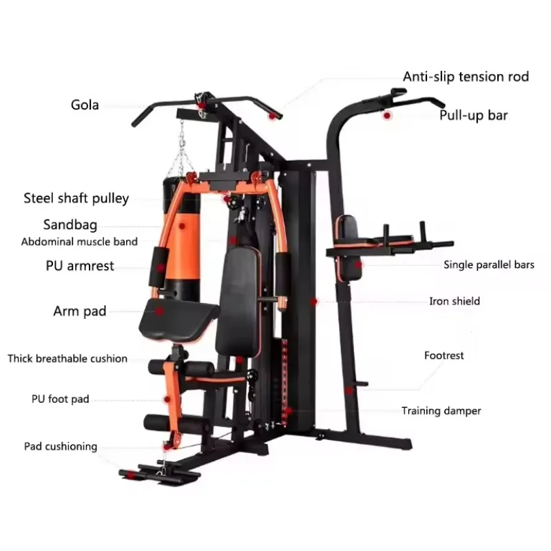 

Three-Person Combined Fitness Equipment Integrated Sports Training Unit