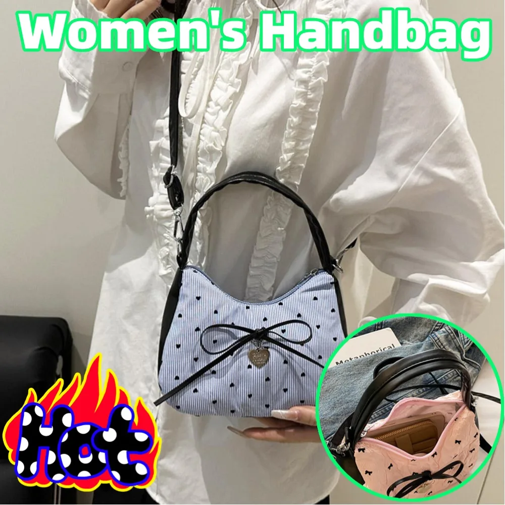 

Large Capacity Bow Pu Zipper Shoulder Bags 2025 Flowers Fashion Women's Bags Hot Sale Simple Soft Versatile Crossbody Bags