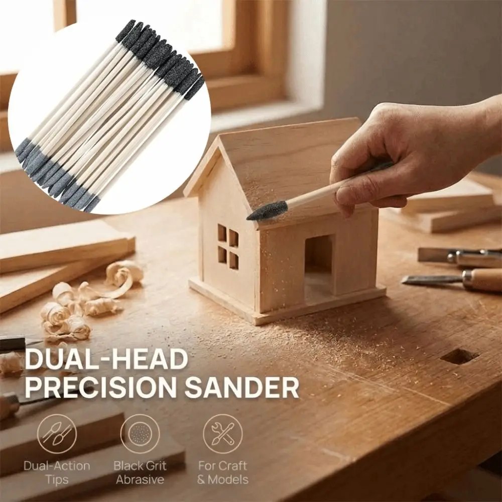 

Double Ended Sanding Sticks 2 Sanding Size Portable Double Side Sanding Twigs Lightweight Durable
