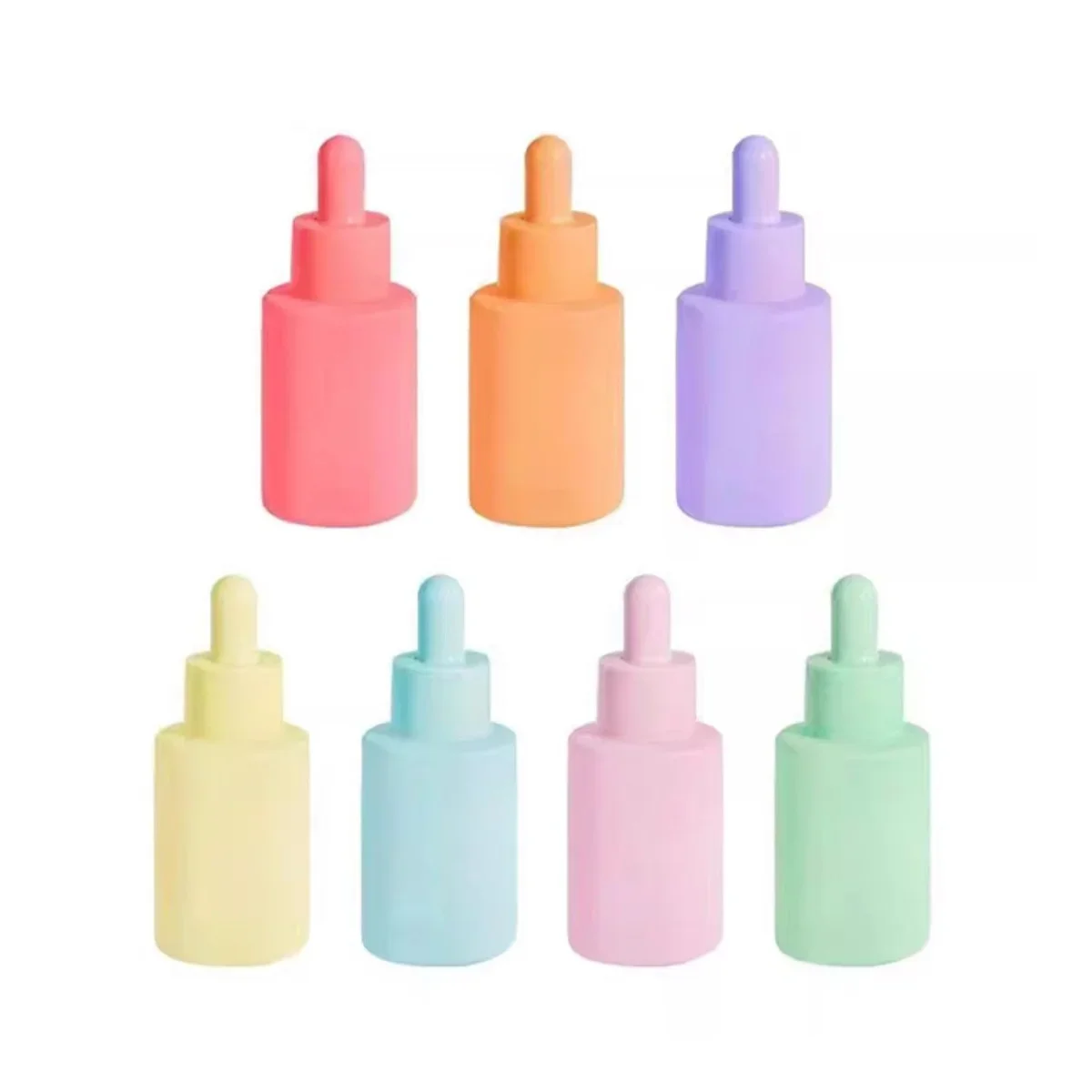 30ml Macaron Color Dropper Bottle Colored Glass Essential Oil Bottle Essence Liquid Sub-bottling Colored Glass Fine Oil Bottle