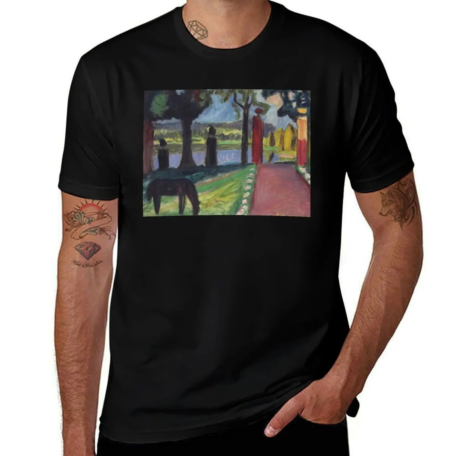 

Gabriele Munter T-Shirt sports fans summer top cute tops croswit shirt man tshirts for men