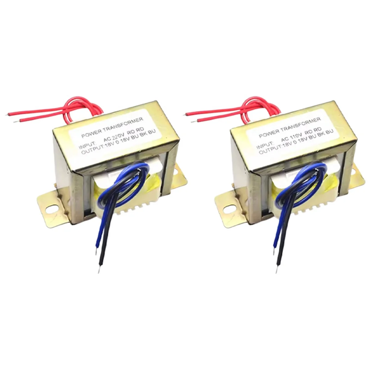 Power Transformer Power Transformer Dual AC 18V 50W EI Transformer 220V in Optional for Preamplifier 2.1 Amplifier Tone Board