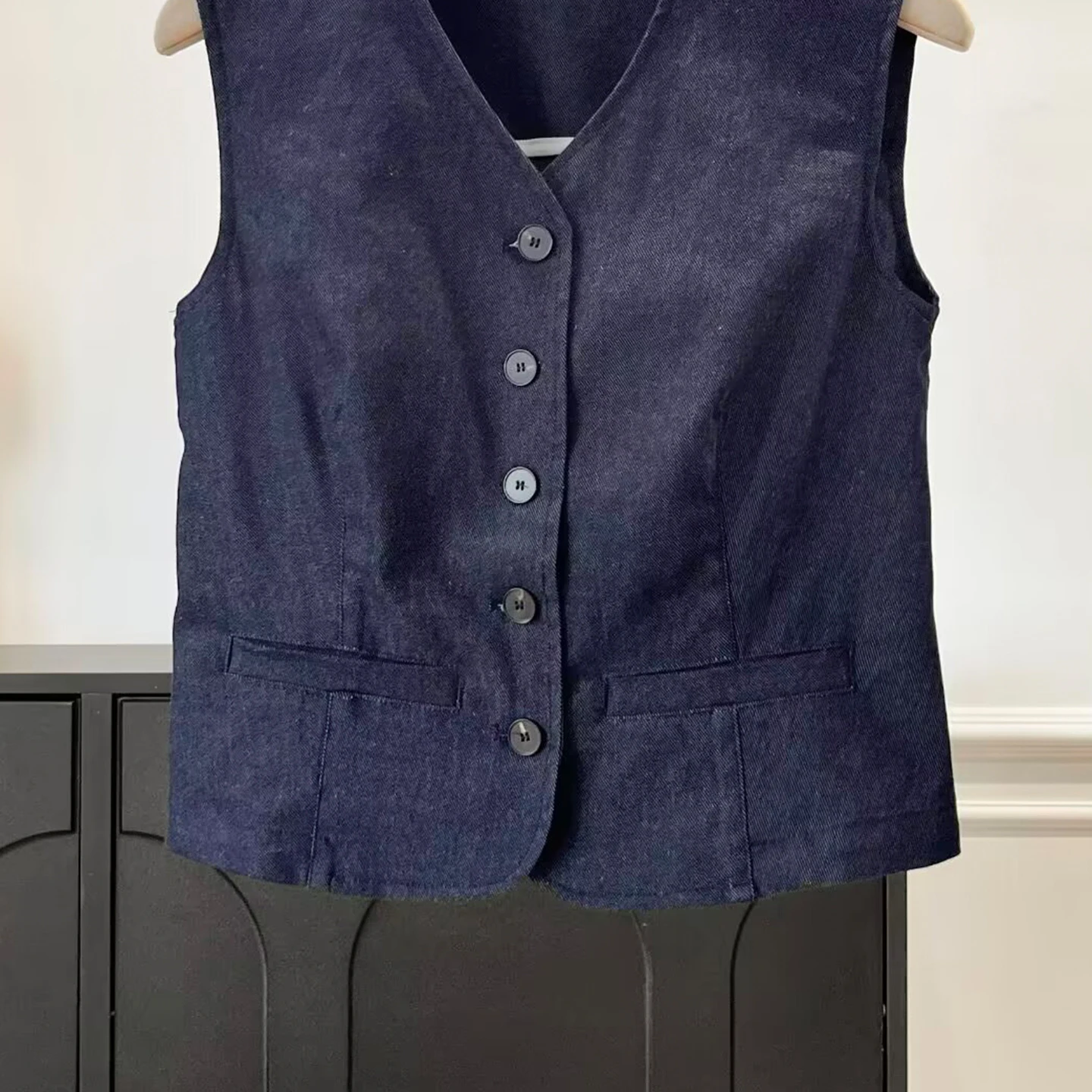 2025 outono novo terno de faion feminino jaet e calças conjunto personalidade temperamento falso denim listra diagonal ort sle