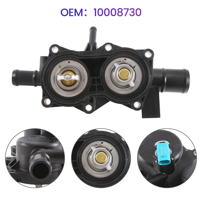 Thermostat Assembly For Engine Cooling Water Outlet Chamber For SAIC MG ZS GT MG3 Roewe I5 I6 RX3 Spare Parts Parts 10008730