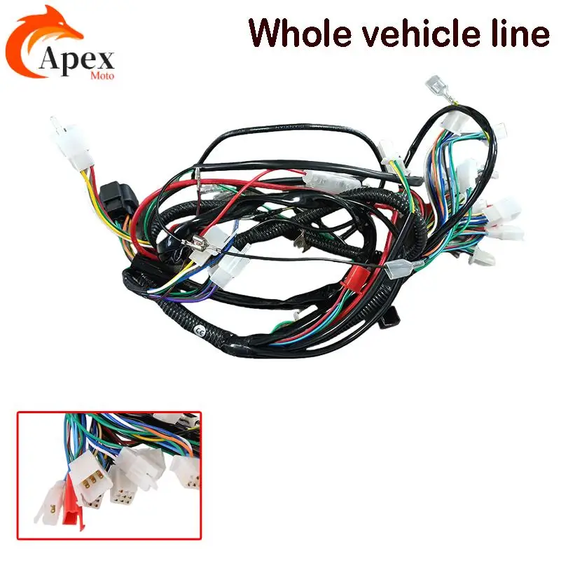 

For Most Chinese ATV UTV Quad 4 Wheeler 50cc 70cc 90cc 110cc 125cc Universal Motorcycle Electric Wiring Harness Accessories NEW