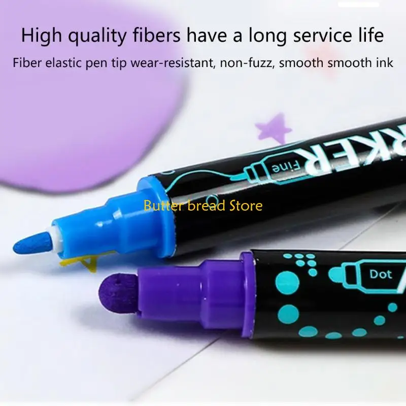 

W89C Waterproof Acrylic Paint Pen for Kid Drawing Card Making Scrapbooking