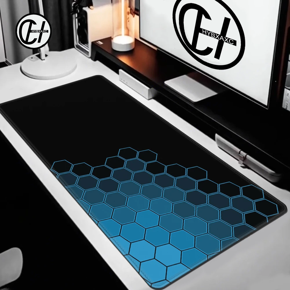 Hexagon Geometric Mouse Pad Desk Mouse Pad Cute HD Desk Pad Extended Gaming Keyboard Mats Large XXL Gamer Mousepad 100x50