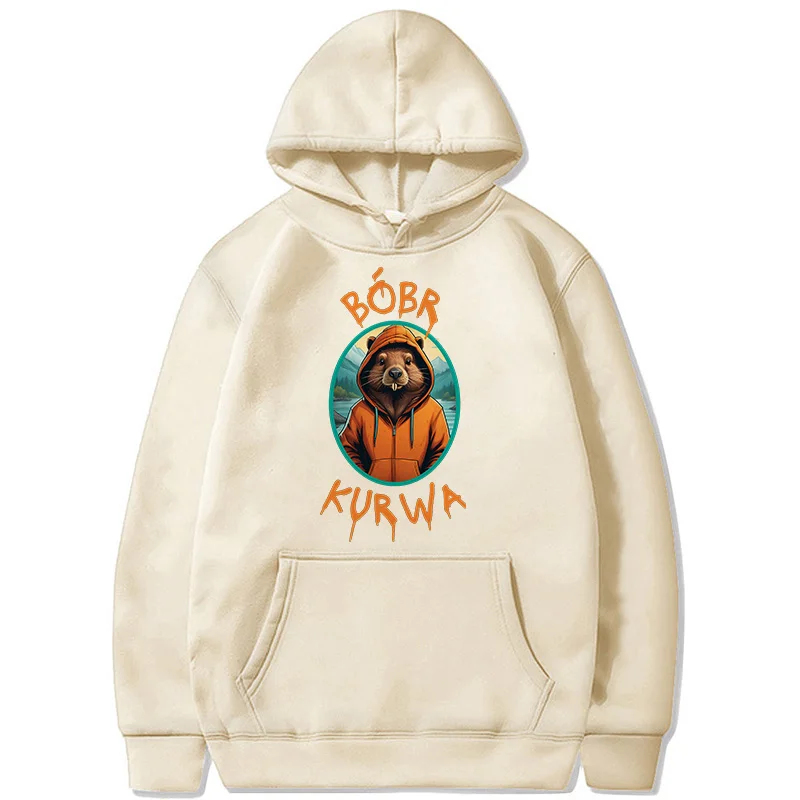 Men Women Fashion Streetwear Bobr Kurwa Harajuku Y2k Hoodies Funny Cartoon Casual Hooded Kurwa Bober Grunge Sweatshirts Clothes