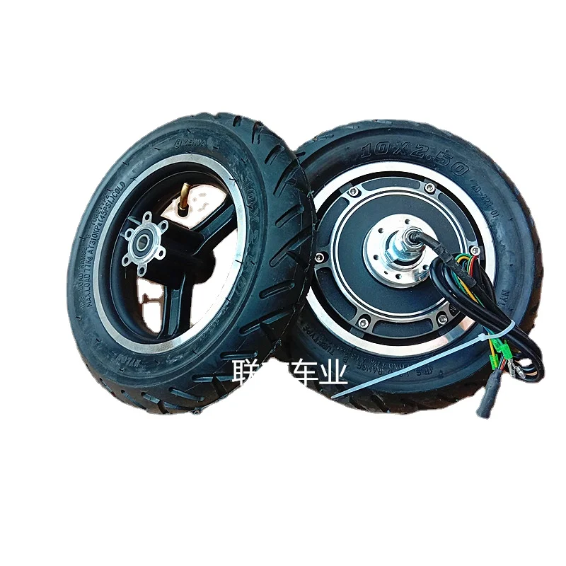 48V Motor 10 Inch 350W Electric Scooter Motor Tire Hub Folding Scooter 36V LCD Handle Controller