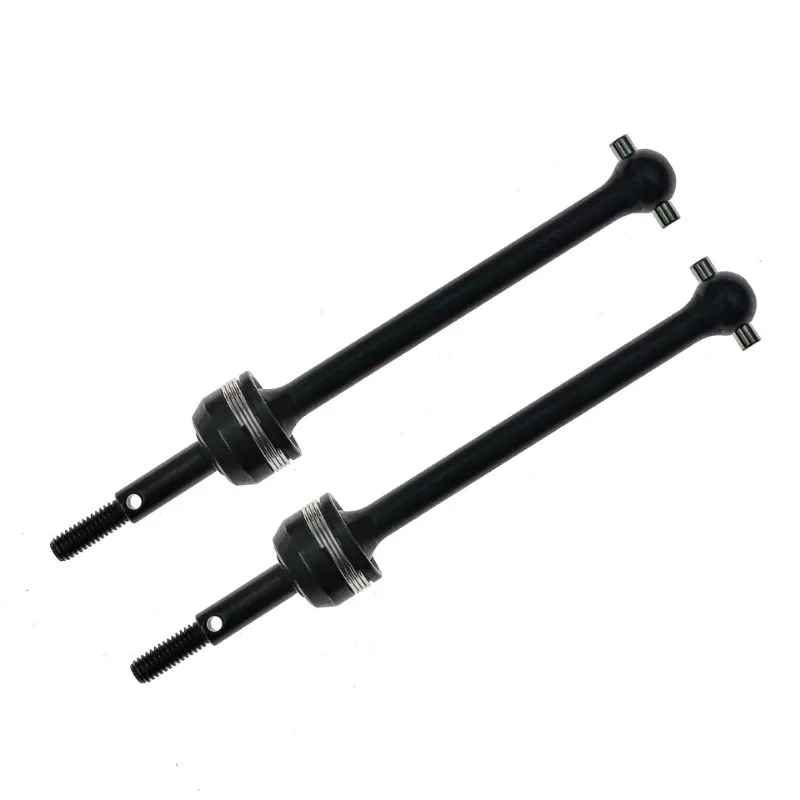 Eixo de transmissão traseiro de aço, 2 peças, eixo de transmissão cvd para tamiya lutador nxgen dt04 58741 1/10 rc, peças de atualização de carro, acessórios