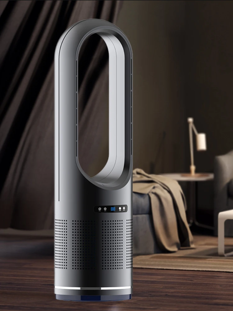 110 فولت/220 فولت سخانات تنقية الهواء الصامت الذكي مراوح التدفئة الباردة والدافئة Vaneless التحكم عن بعد شنت مروحة كهربائية