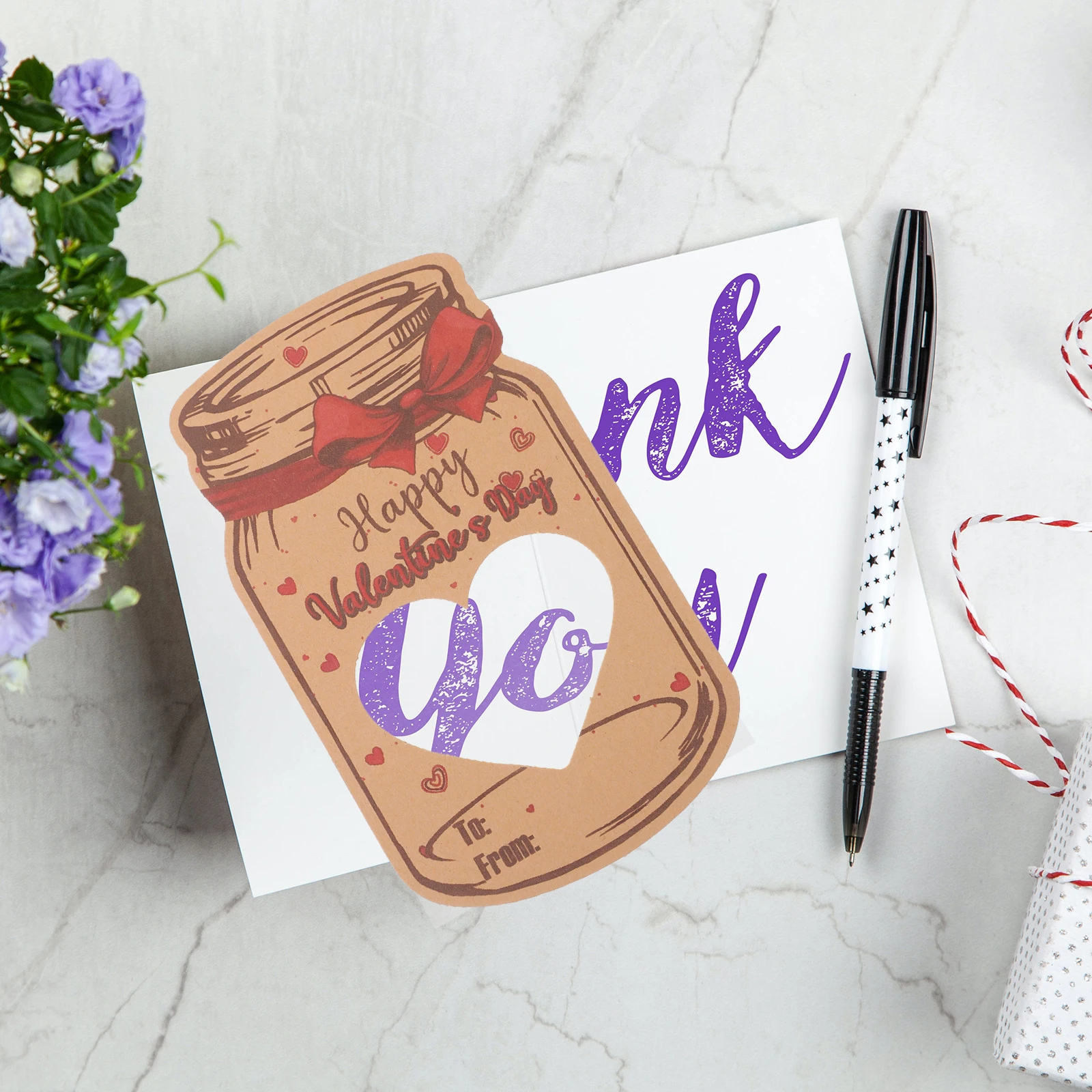 

24 комплекта карточек на день Святого Валентина, детская банка Мейсон, обменные открытки на день Святого Валентина, классные вечерние подарочные сувениры, сувениры для вечеринки на день Святого Валентина