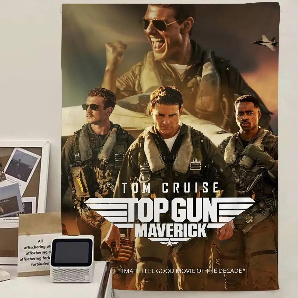Classic T-Top G-Gun Action Movie Colorful Tapestry Wall Hanging Bohemian Wall Tapestries Mandala Wall Hanging Sheets