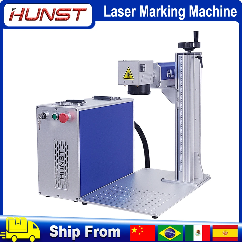 Hunst 50W 30W Fiber Laser Marking Machine Raycus MAX for DIY Jewelry,Gold,Silver,Ring, Bracelet, Metal Cutting Engraving Machine