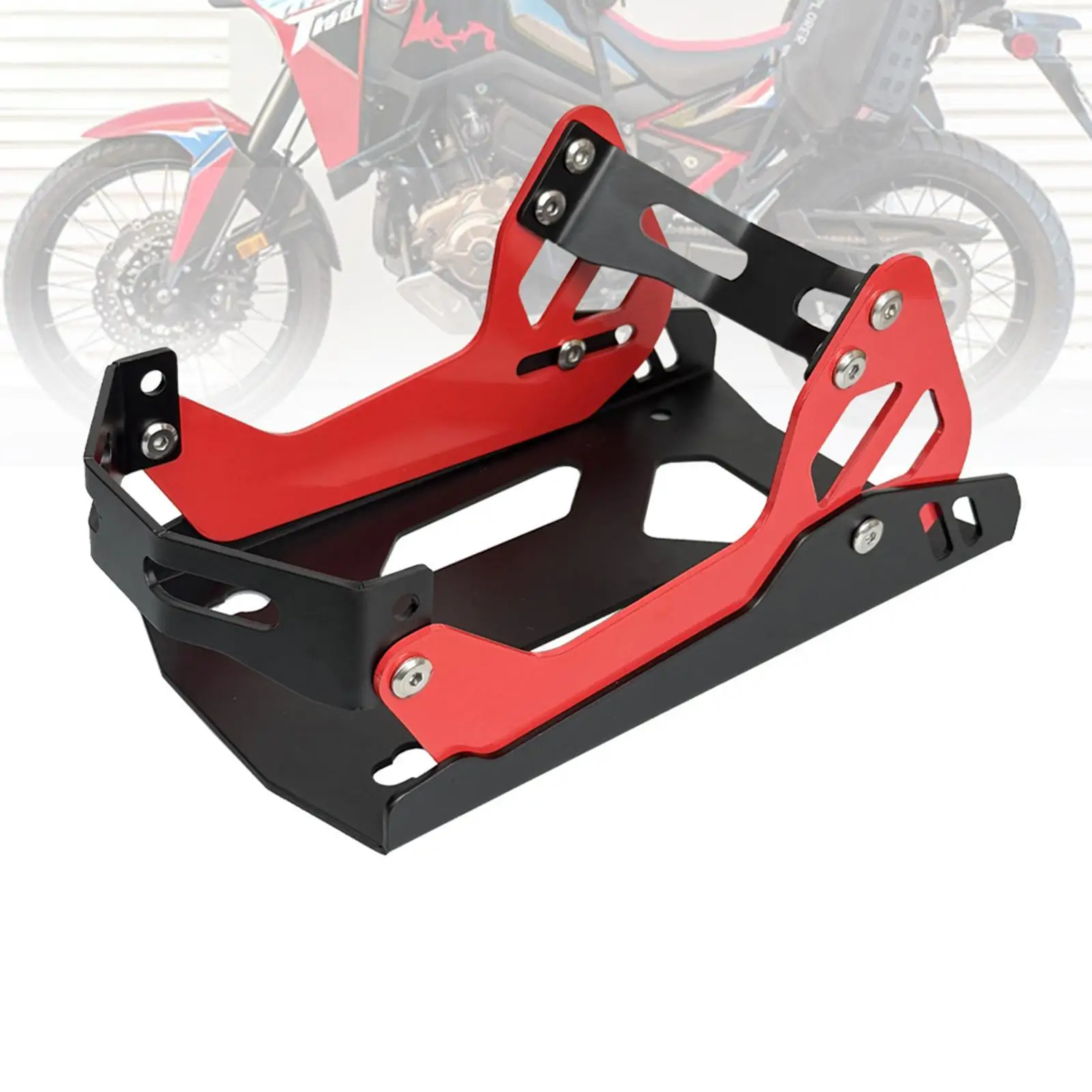 Motorcycle Wheel Chock Iron Adjustable Front Tire Stand Universal for Most Bike Trailer Accessory