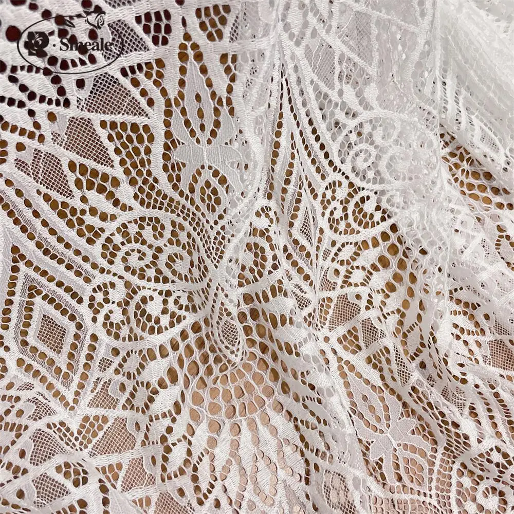 Soft Lace Fabric for Wedding Dress, Geometric Flower Decoration Accessories, New Style Eyelashes, RS4853