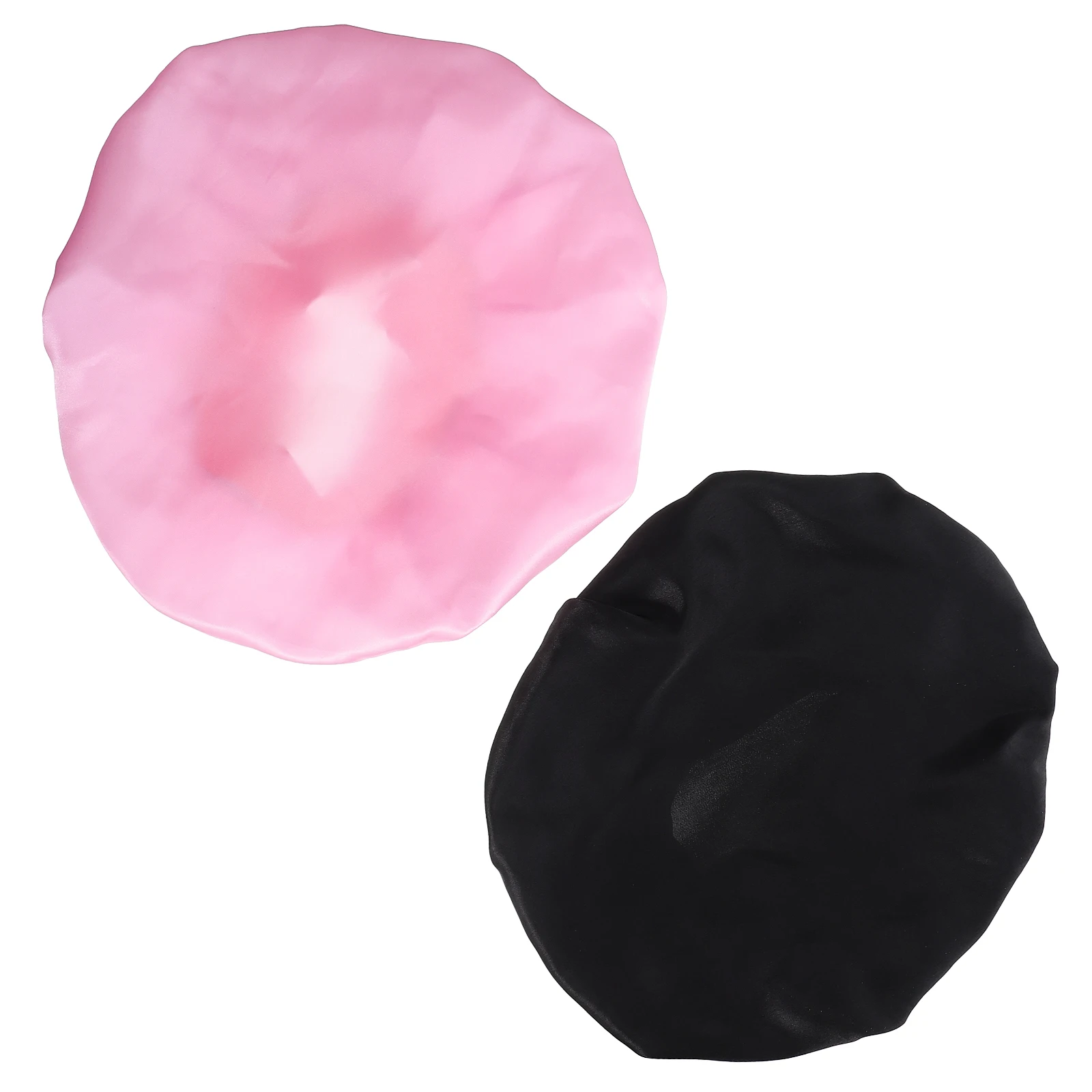 

2Pcs High Elastic Head Wrap Sleeping Hat Night Bonnet Elastic Polyester Sleep Hair Cover for Women Long Curly Natural Braids