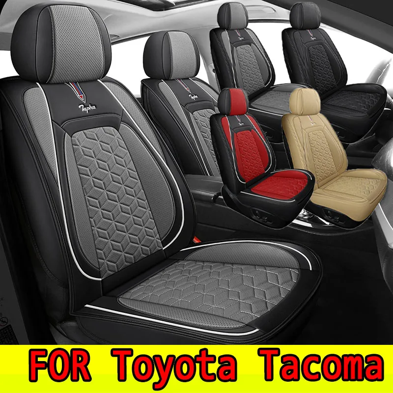 

FOR Toyota Tacoma Car seat cover high-end PU leather soft full wrap waterproof wear-resistant seat cover full set of 5 seat