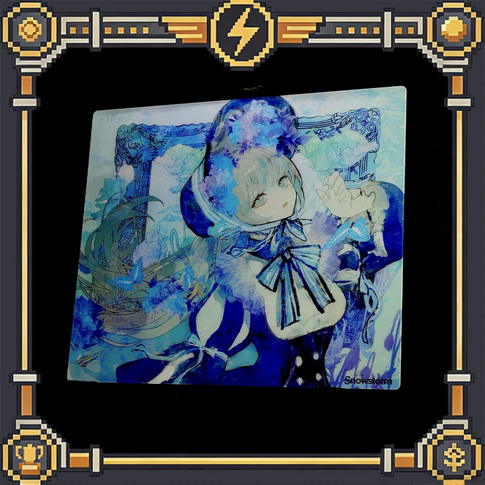 PAN Esports Snowstorm Butterfly Glass Gaming Mousepad FPS Both Speed And Smooth Mouse Pad For VALORANT TTK CSGO PC Accessories