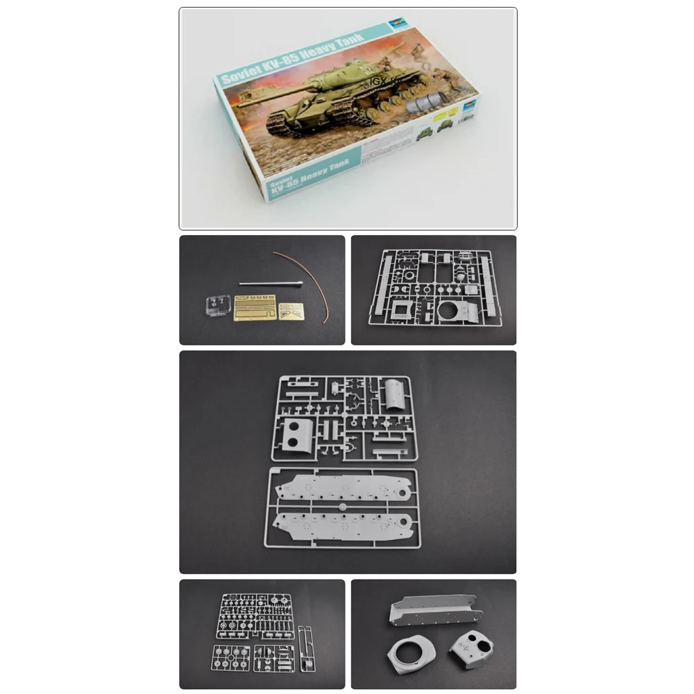 

Trumpeter 01569 1/35 Scale Soviet KV85 KV-85 Heavy Tank Vehicle Military Toy Gift Plastic Assembly Building Model Kit