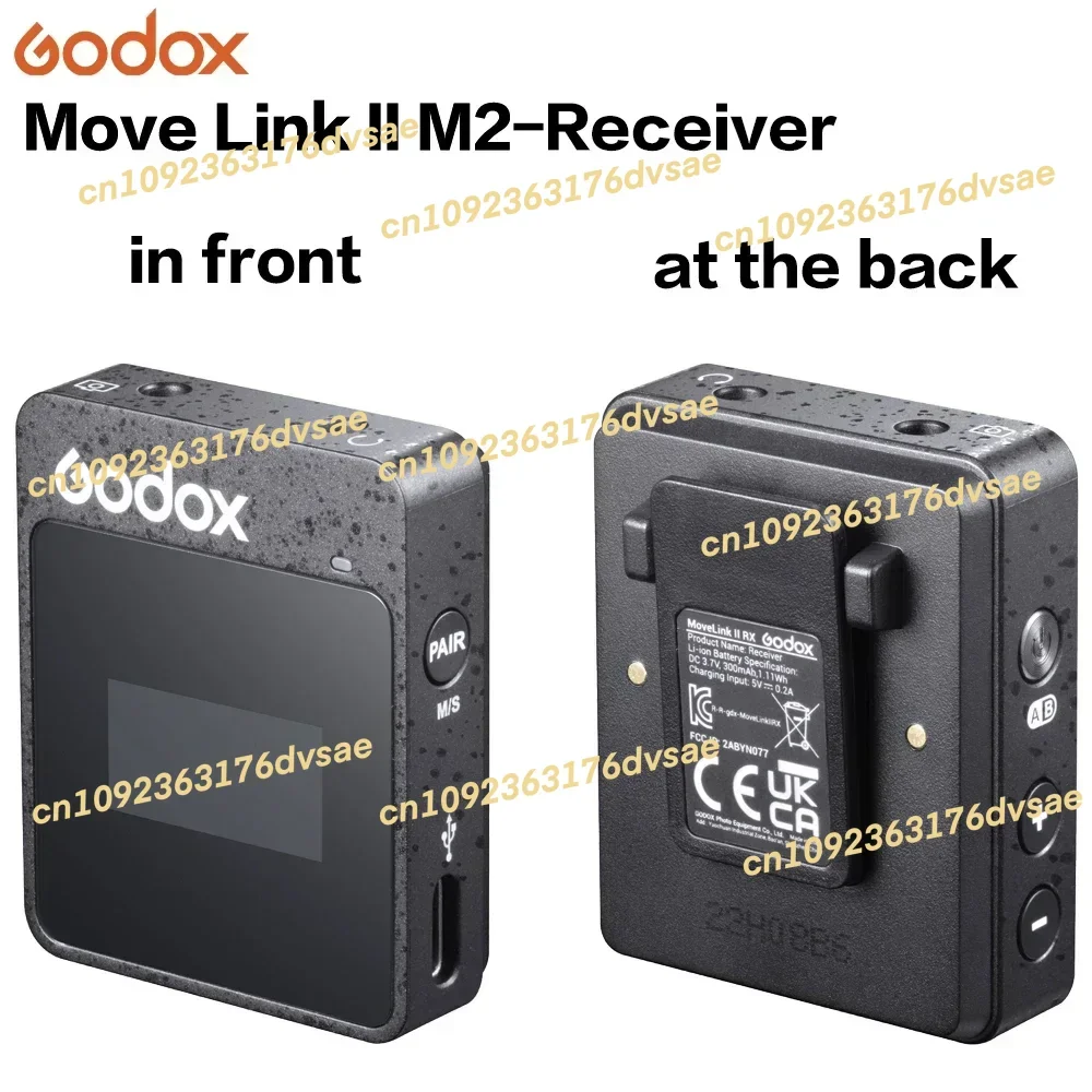 NEW Mic MoveLink II M2 2.4GHz Wireless Lavalier Omnidirectional Microphone Transmitter Receiver for Phone DSLR Camera