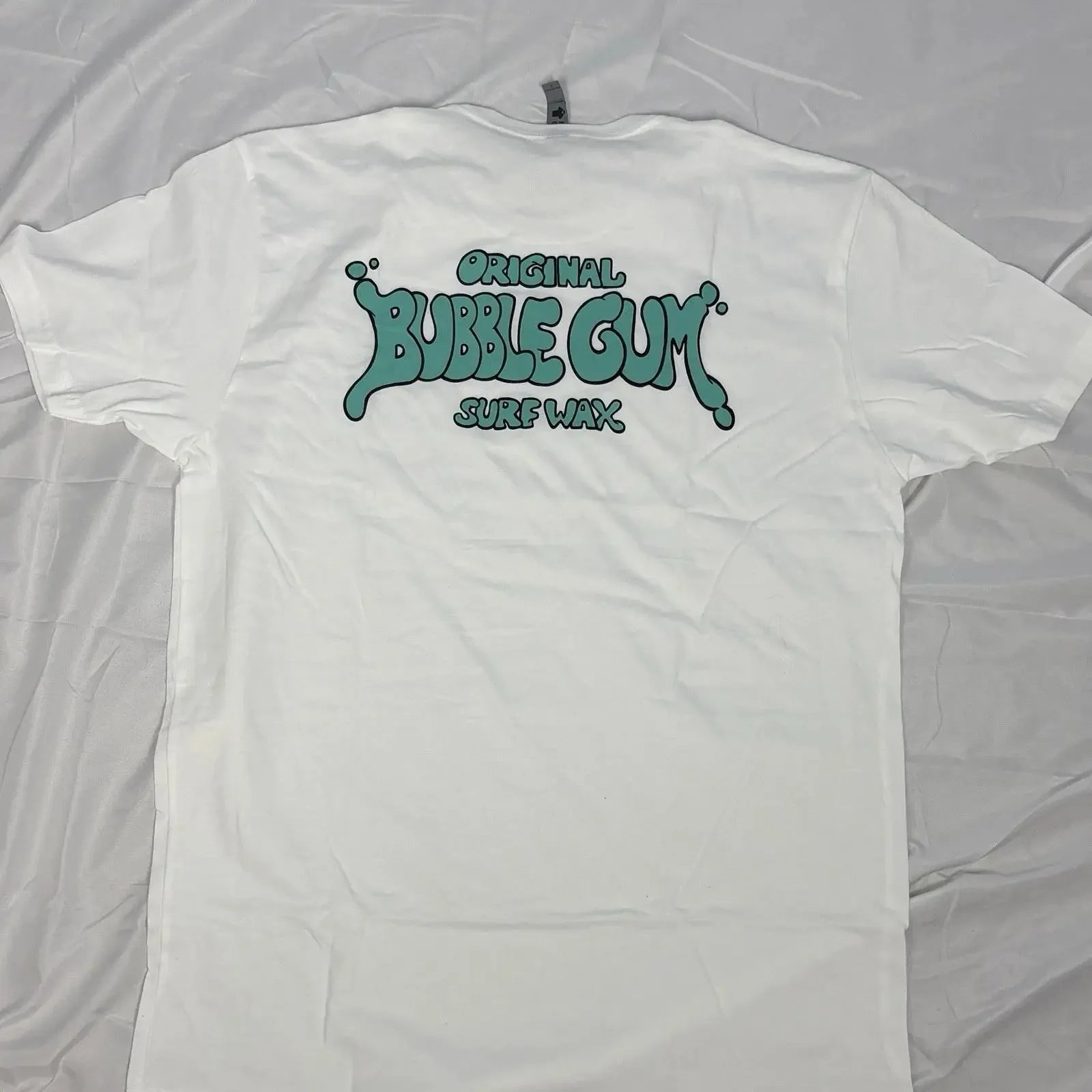 Bubble Gum Surf Wax Foam Logo Size Large New without Tags T Shirt vintage Washed Unisex designer clothes Slightly fashion
