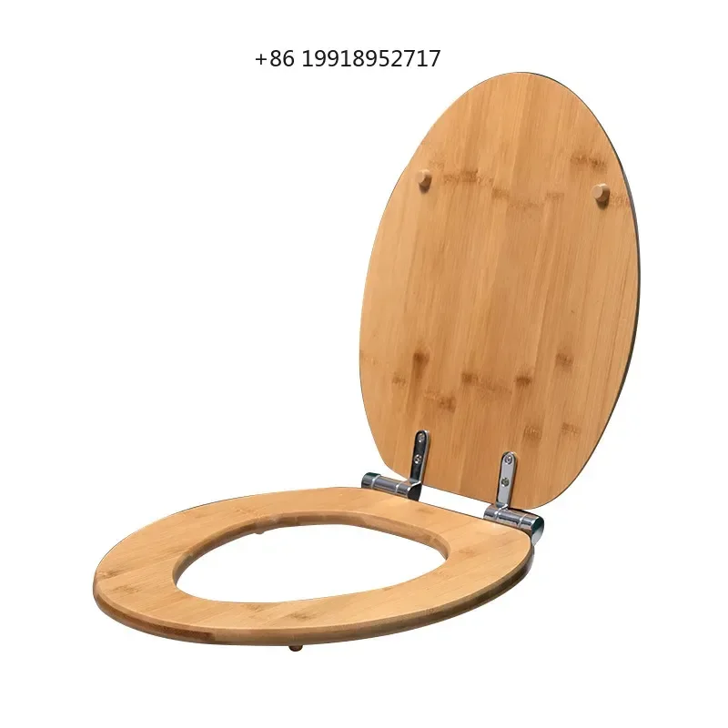 Bamboo Toilet Seat Cover Slow Down Thickening Length 400 To 470mm 330 To 380mm Bathroom Decoration Accessories JJ121