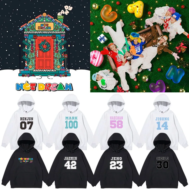 

NCT DR Album Candy Hoodie Sweatirt Cartoon Anime Commute Sle Long Sve Cotton Printed Loose Fit Women's Hoodie