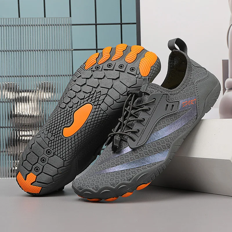 Zapatos de agua para hombres y mujeres, zapatos de agua descalzos para parejas, antideslizantes, de secado rápido, para exteriores, playa, vadear, natación, drenaje