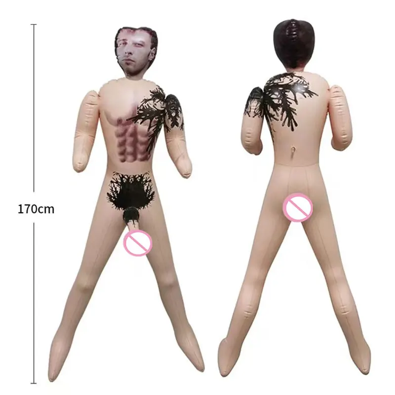 

170cm Inflatable Doll Large Inflatable Model Party Gift Toy Decoration Silicone Photo Mannequin Stand Blow Up Male Doll
